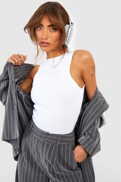 EC43309 *BOOHOO KLASYCZNE PRĄŻKOWANE BODY BEZ RĘKAWÓW XL