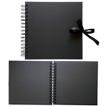 ALBUM DO ZDOBIENIA SCRAPBOOKING 20,5 x 20,5 CZARNY