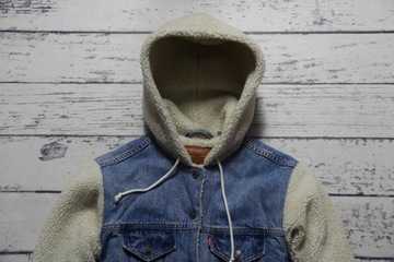 Levi's Ex Boyfriend Sherpa Trucker kurtka jeansowa z kożuszkiem 79692 _ XS