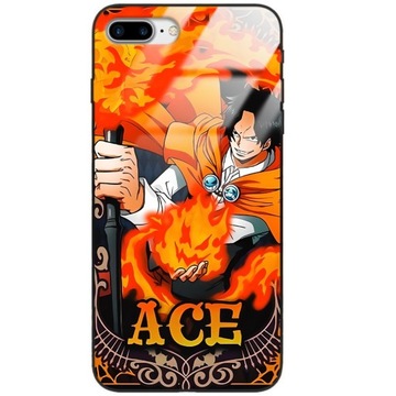 ETUI GLASS do IPHONE 7 PLUS One Piece Anime Wzory