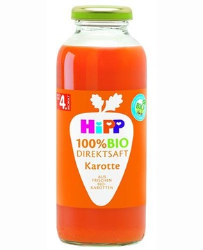 Hipp Bio Sok Soczysta Marchew bezpośrednio wyciskany po 4. miesiącu 330 m