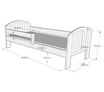 Деревянная детская кровать МИКО 180х80!