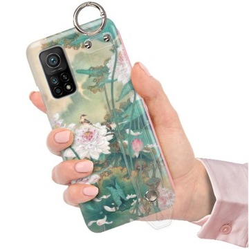 ETUI+PASEK do XIAOMI MI 10T PRO 5G Kwiaty Wzory