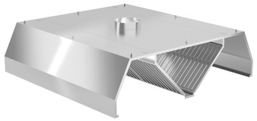 OKAP GASTRONOMICZNY 100x240 CENTRALNY TRAPEZOWY