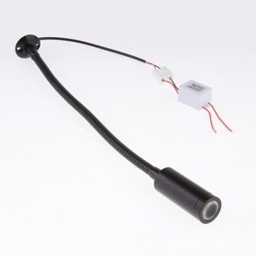 wkv-12V 2W Светодиодная лампа для чтения диаграмм на гибкой стойке / Черный