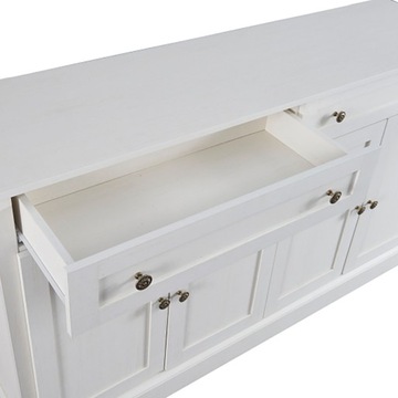 Большой комод с 4 дверцами, 2 ящиками, для столовой, 150х40х86 см.