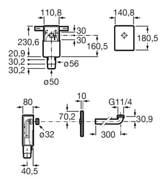 ЖЕЛЕЗНЫЙ СИФОН ДЛЯ УМЫВАЛЬНИКОВ, БЕЛЫЙ ROCA В НАЛИЧИИ ВАННОЙ КОМНАТЫ