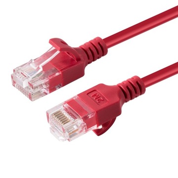 MicroConnect U/UTP CAT6A Slim 3M Red
