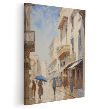 OBRAZ NA PŁÓTNIE 50x70 cm OBRAZY DO KUCHNI NA ŚCIANĘ MIASTO *wiele wzorów