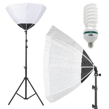 Zestaw do zdjęć żarówka statyw softbox OCTA new