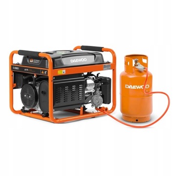 GENERATOR AGREGAT PRĄDOTWÓRCZY BENZYNA / GAZ 3200W 3,2KW GDA 3500DFE DAEWOO