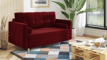 Sofa kanapa HELMER skandynawska bonell 2-osobowa