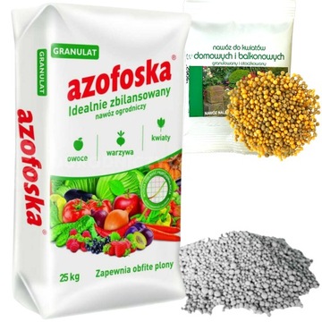 AZOFOSKA 25kg + OSMOCOTE 6m. NAWÓZ UNIWERSALNY OGR