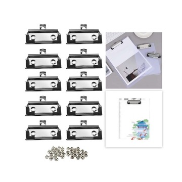 10 sztuk klipsów do płyt pilśniowych z gumowym uchwytem sprężynowym