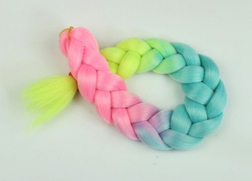 СИНТЕТИЧЕСКИЕ волосы для наращивания ЦВЕТНЫХ кос.