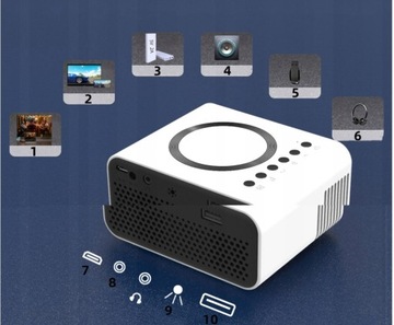 USB LED HD ПОЛНЫЙ МИНИ ПОРТАТИВНЫЙ ПРОЕКТОР