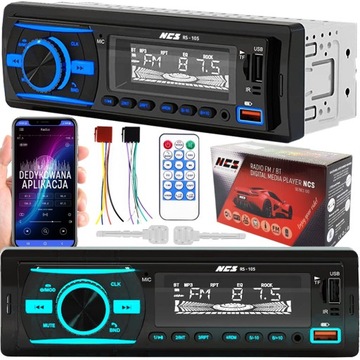 RADIO SAMOCHODOWE 1DIN USB SD MIKROFON BLUETOOTH