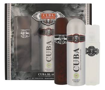 Cuba Original Cuba Black 100ml EDT + 200ml DEO + ASH 100ml