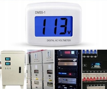 Plug DM55-1 80-300 В переменного тока ЖК-цифровой вольтметр