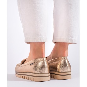 Золотые туфли Goodin из экокожи размер 38