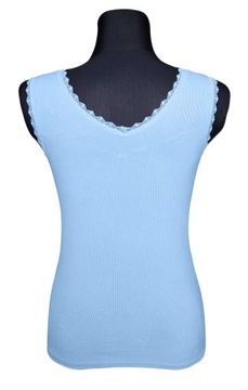 TOP BLUZKA PODKOSZULKA KOSZULKA Z KORONKĄ DAMSKA
