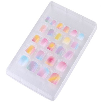 NAKLEJKI NA PAZNOKCIE DLA DZIECI SZTUCZNE PAZNOKCIE KARTONOWE