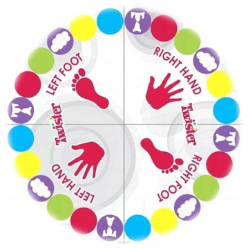 Коврик для вечеринки TWISTER Family Game XXL