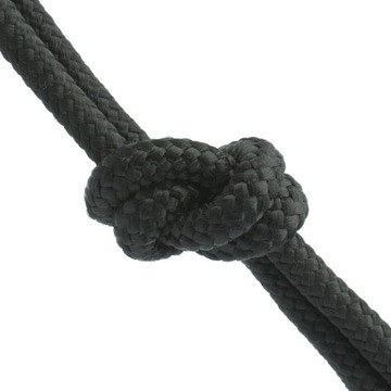 Lina POLIPROPYLENOWA 14mm Pleciona CZARNA 1m