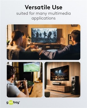 Goobay Plus TEXTIL Оптический кабель Toslink 10 м