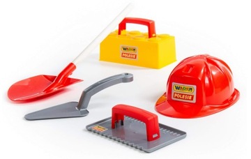 Тачка для песка Strong XXL 64 см + аксессуары 5 шт.