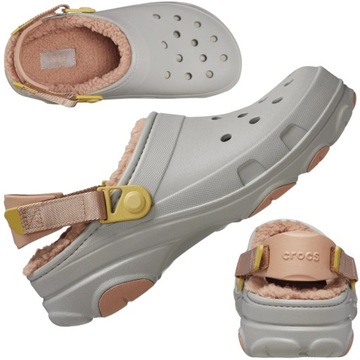 chodaki crocs sportowe ocieplane klapki męskie