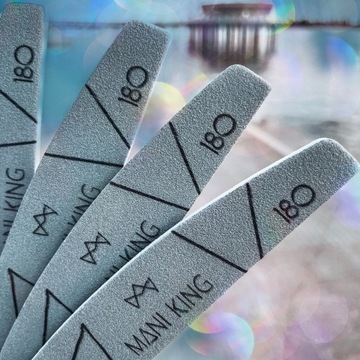 Пилочка для ногтей Crescent Boat 180/240 Бумага Mani King 500 шт.