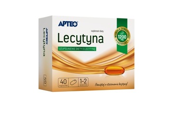 Lecytyna 1200 mg Apteo 40 kapsułek na pamięć