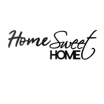 Napis na ścianę Home Sweet Home drewno 3d naklejka