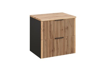 SZAFKA ŁAZIENKOWA Z BLATEM 80 CM DĄB WOTAN