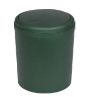 KOSZ KUBEŁEK 5L ZIELONY MAT BISK