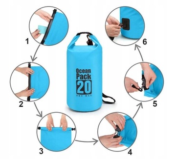 Worek wodoodporny wodoszczelny torba na kajak 20 L