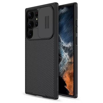 CZARNY CASE OCHRONNY NILLKIN DO SAMSUNG GALAXY S23 ULTRA OSŁONA NA OBIEKTYW