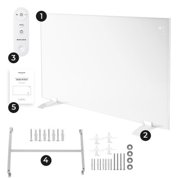 GRZEJNIK NA PODCZERWIEŃ PROMIENNIK 720W PILOT STEROWANIE WiFi XL MOCNY