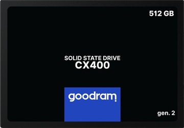 Твердотельный накопитель GOODRAM CX400 Gen 2 SATA III емкостью 512 ГБ