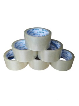 Лента упаковочная Solvent Kauczuk бесцветная 48/64у, большая