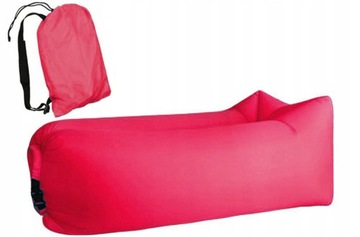 NADMUCHIWANA ROZKŁADANA SOFA LAZY BAG FOTEL CZERW