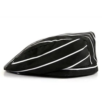 Men Chef Hat Bakery Kitchen Cap Master Cook Caps Black white Hotel