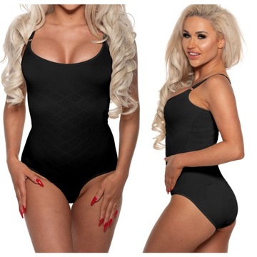 Body Damskie Modelujące Talię Brzuch Wyszczuplające Na Ramiączkach XL/2XL