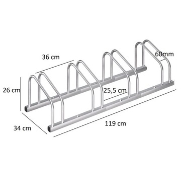 ПОЛКА ДЛЯ ВЕЛОСИПЕДОВ НА 4 ВЕЛОСИПЕДА BIKE BIKE 119x34x26