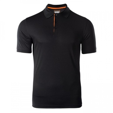 KOSZULKA MĘSKA MAGNUM POLO BLACK/BRIGHT MARIGOLD - XXXL