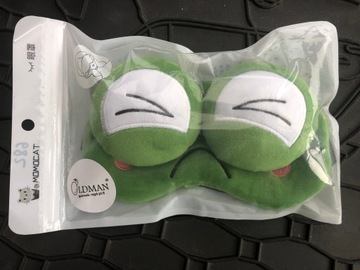 МАСКА ДЛЯ СПЯЩЕГО ПУЗЫРЯ РАССЛАБЛЯЮЩАЯ лягушка ОЛДМАН ЛЯГУШКА НА ПЛЮШЕ Резинка