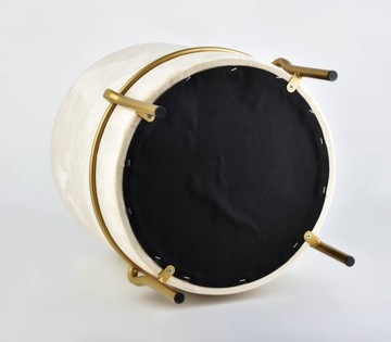 СЛОЁНЫЙ ПУФ СТУЛ ДЛЯ ГОСТИНОЙ, МЕТАЛЛИЧЕСКАЯ ПОДСТАВКА