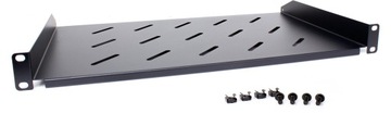 Półka rackowa Getfort 19 cali 1U 270mm Czarna