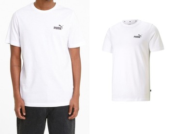 Puma T-shitr koszulka męska ESS Small Logo Tee biała 586668 S